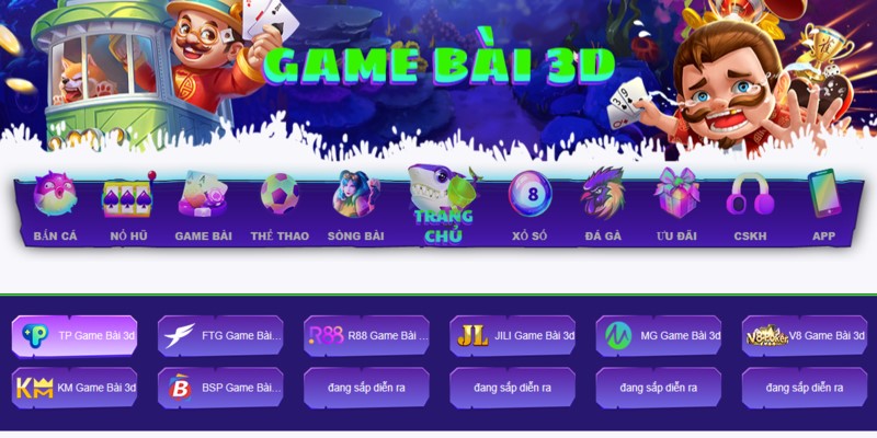 Game bài 3D siêu hấp dẫn